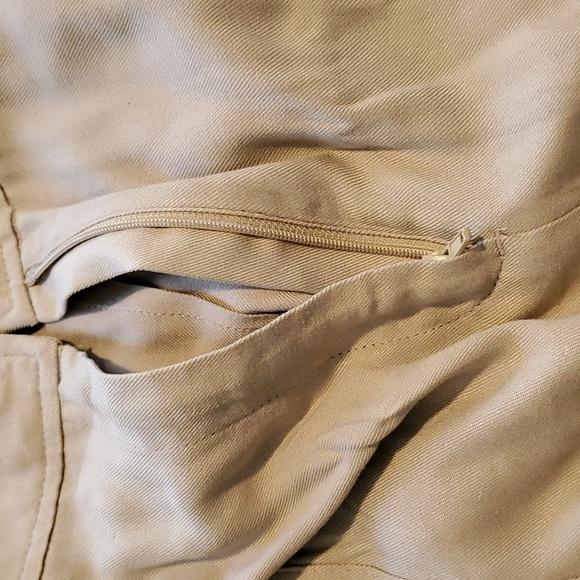 SAFARI CUTE! NWT Vera Wang beige/tan wide-leg, sleeveless, jumpsuit w/POCKETS! - Picture 14 of 14